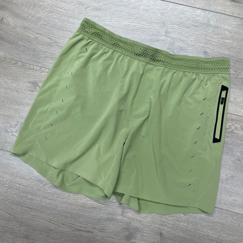 Ten Thousand Session Shorts Mens L Green Athletic Running Training 7831